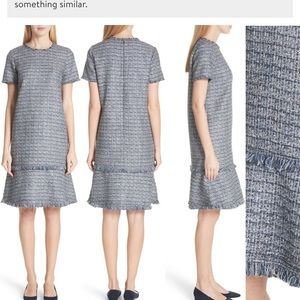 Lafayette 148 New York tweed drop waist dress